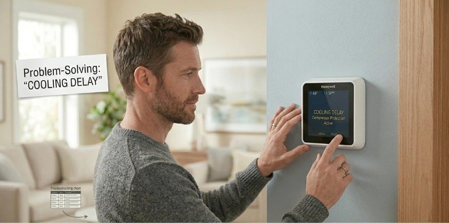 Honeywell thermostat screen not working in home environment