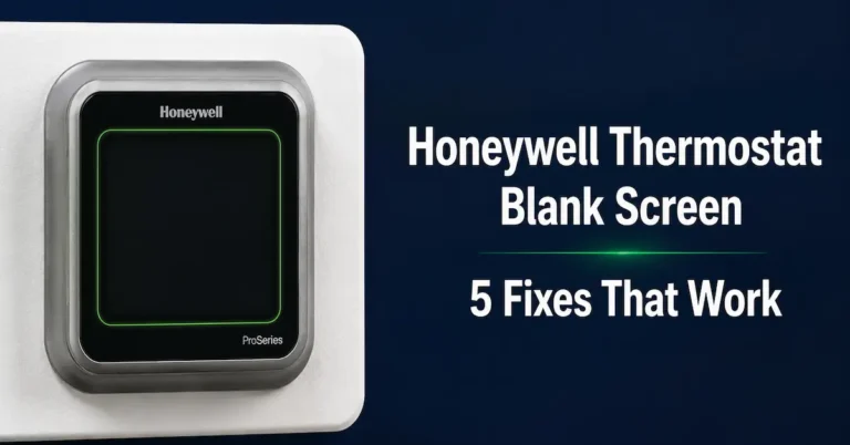 Honeywell thermostat blank screen troubleshooting guide